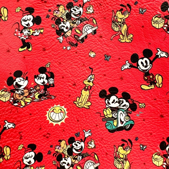 Loungefly Disney Parks Minnie Mickey Pluto Runaway Railway Vespa Backpack NWOT - Picture 11 of 13